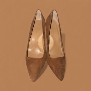 Banana Republic Suede Pointed Toe Heels Brown Classic Pumps Women Size 9